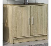 vidaXL Armoire d'évier chêne sonoma 63x29x55 cm bois d'ingénierie Marron