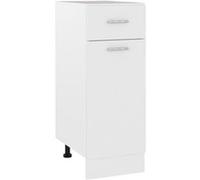 Armoire de plancher à tiroir Blanc 30x46x81,5cm Bois ingénierie Blanc G