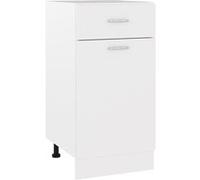 vidaXL Meuble bas Lyon 40x46x81,5 cm Bois reconstitué Blanc - Placard sous évier, fixation murale