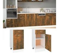 vidaXL Armoire de plancher à tiroir 40x46x81,5 cm – Chêne fumé