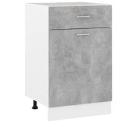 Armoire de plancher à tiroir Gris béton 50x46x81,5 cm Aggloméré 801224