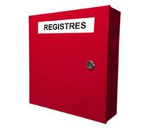 Armoire de protection murale pour registres de sécurité incendie