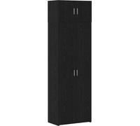 Armoire de rangement 3 pcs Chêne noir
