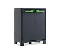 Keter Armoire de rangement Moby - Résine, étagères modulables - 80x44x100 cm Anthracite
