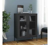 vidaXL Armoire de rangement Anthracite 80x35x101,5 cm Acier