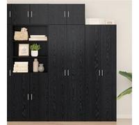 Armoire de rangement Chêne noir 70x42,5x225 cm Bois d ingénierie, Armoire murale Chêne noir 70x42,5x40 cm Bois d ingénierie