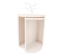 Armoire de Rangement d'angle de Comptoir, Organisateur Rotatif élégant Anti-poussière pour Salle de Bains Cuisine Gain de Place 29.5x36x22cm
