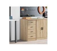 vidaXL Armoire de rangement pour garage Chêne Sonoma Pin massif 40x51x85 cm