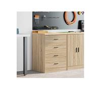 vidaXL Armoire de rangement pour garage Chêne Sonoma Pin massif