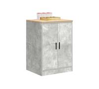 Armoire de rangement de garage gris béton 60x51x85 cm bois pin, armoire, armoire à outils, armoire basse, armoire de 860574