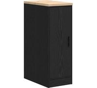 Armoire de rangement de garage noir 30x51x85 cm bois de pin
