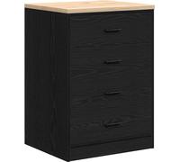 Armoire de rangement de garage noir 60x51x85 cm bois de pin