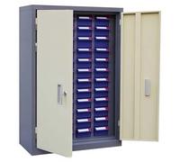 Armoire de Rangement de pièces, boîte d'organisateur d'outil Robuste avec tiroirs antidérapants pour Garage d'atelier, Cadre en Acier allié Durable et conteneurs ABS pour Le tri matériel de vis