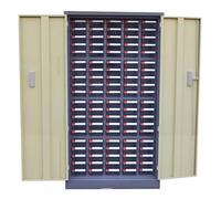 Armoire de Rangement de pièces, boîte d'organisateur d'outil Robuste avec tiroirs antidérapants pour Garage d'atelier, Cadre en Acier allié Durable et conteneurs ABS pour Le tri matériel de vis