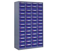Armoire de Rangement de pièces, boîte d'organisateur d'outil Robuste avec tiroirs antidérapants pour Garage d'atelier, Cadre en Acier allié Durable et conteneurs ABS pour Le tri matériel de vis