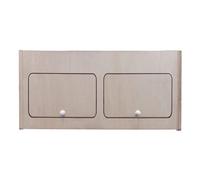 Armoire de Rangement en MDF Placard à Nourriture Accessoires de Cusine Vaisselle - 80cm x 35cm x 35cm - Fermeture Douce Automatique [Trous Pré-Perçés & Fixations INCLUSES] Aménagement Camping-Car Van