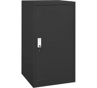Armoire de rangement, équipement d'atelier, armoire métallique, armoire en acier, armoire à outils, armoire de classement, armoires à outils, armoire de bureau, anthracite, 53x53x105 cm, acier