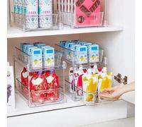Armoire de rangement Famanu pour sous l'évier - Organisateur de salle de bain - Boîtes de rangement transparentes - Lot de 2