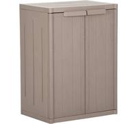 Armoire de rangement jardin Marron 65x45x88cm PP Aspect de bois