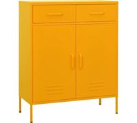 Armoire de rangement Jaune moutarde 80x35x101,5 cm Acier