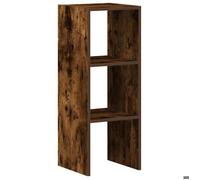 Armoire de rangement, moderne, BEST-HOME - Bibliothèque empilable - Chêne fumé - 30x30x80cm - Bois d'ingénierie 3_1658632
