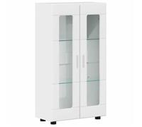 Armoire de rangement moderne - BEST-HOME - Buffet - Blanc brillant - 55,5x29x100cm - Bois d'ingénierie - Pour séjour 3_3332327
