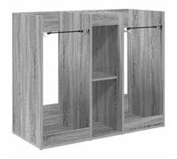 Armoire de Rangement Moderne intérieure 102 x 45 x 85 cm Grand Espace de Stockage Finition élégante en Bois Gris Sonoma 02_0055061