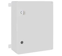 vidaXL Armoire de contrôle Gris 47 x 24 x 50 cm Plastic ABS, Armoire d'atelier moderne, rangement d'outils rectangulaire, organiseur minimaliste pour intérieur et extérieur, gris