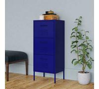 Armoire de Rangement Noir 42,5x35x101,5 cm Acier Placard Meuble Salon vidaXL