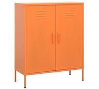vidaXL Armoire de stockage orange 80x35x101,5 cm Acier