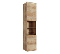 Armoire de rangement Paso 160 cm - Badplaats - Chene - Haut placard colonne