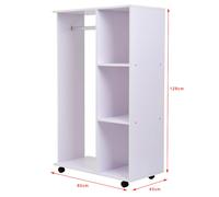 Armoire de rangement penderie à roulettes