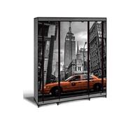IDMarket - Armoire de Rangement penderie Pliable vêtements en Tissu New-York Dressing XXL