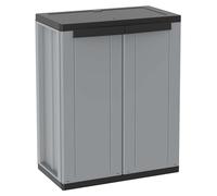 Armoire de rangement - Porte double - Plateau réglable - 68 x 37,5 x 85 cm - Pour intérieur et extérieur