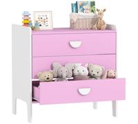 Armoire de rangement pour jouets, avec 3 tiroirs, en bois, idéale pour les petits objets