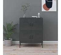 vidaXL Armoire de rangement Anthracite 80x35x101,5 cm Acier