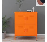 Armoire de Rangement Rose 80x35x101,5 cm Acier Buffet Meuble Salon vidaXL