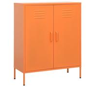 Armoire de Rangement Rose 80x35x101,5 cm Acier Placard Meuble Salon vidaXL