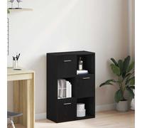 Vidaxl Bibliothèque/Séparateur De Pièce En Chêne Noir 60,5 X 30 X 90 Cm Bois D'ingénierie