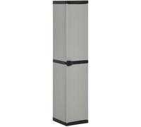 vidaXL Armoire de rangement 340985 3 étagères 34x40x168 cm Gris/Noir