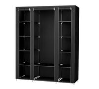 Armoire de rangement XXL penderie dressing en tissu non-tissé 175 x 150 x 45 cm