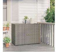 Armoire de rangement - YOSOO - YS002 - Résine tressée - Acier enduit de poudre - Bois d'acacia massif