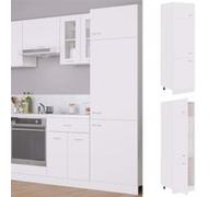 vidaXL Armoire réfrigérée ""Lyon"" Blanc 60 x 57 x 207 cm Bois d'ingénierie 802538