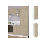 Armoire de réfrigérateur Chêne sonoma 60x57x207 cm Aggloméré