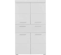 Armoire de salle de bain 2 portes blanc brillant Kelia 73 cm