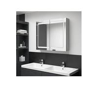 vidaXL Armoire LED Béton