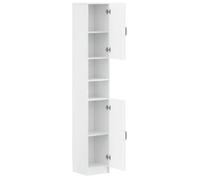 Armoire de Salle de Bain avec Étagère Ouverte UTRECHT - vidaXL - Blanc brillant - 30x31x187cm - bois d’ingénierie 317879
