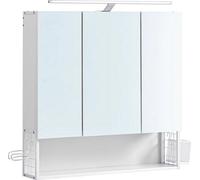 Armoire de salle de bain avec étagères pivotantes et support pour produits capillaires - 14,5 cm x 70 cm x 70 cm. Armoire en acier et plastique renforcé de fibre de verre.