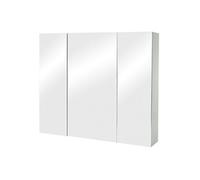 Armoire de salle de bain avec miroir HWC-B19b 70x80x16cm gris