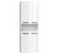 Armoire de salle de bain avec porte + panier - Style moderne - 174x60x30 cm - Colonne salle de b - GLAZE